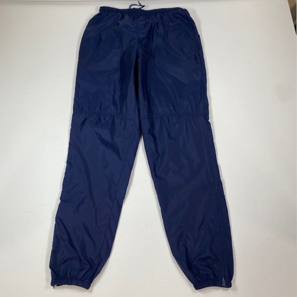 Nike Track Pants Medium Blue Nylon Drawstring Lightweight Running Casual‎